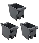 YQSIYU 1-Gang 14 Cu.in.PVC Old Work Electrical Switch and Outlet Box,Plastic Junction Box for Swi...