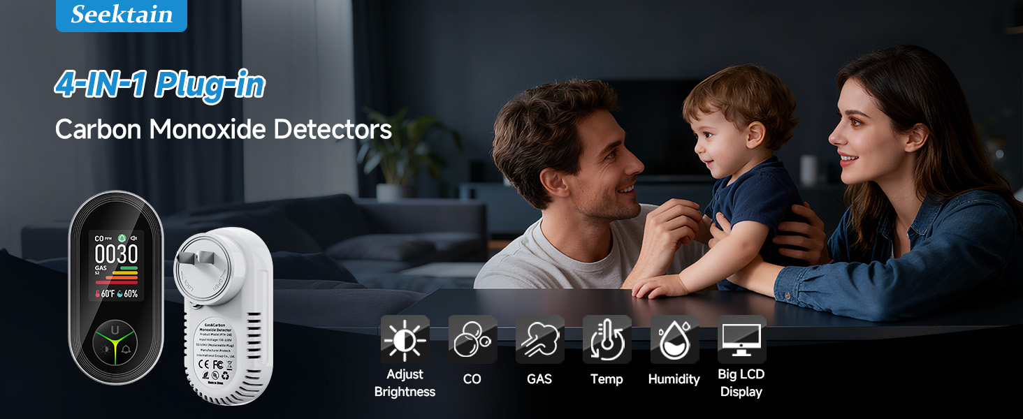 Carbon Monoxide Detectors Plug in