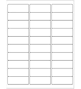 LabelMore 30 up Labels 1" X 2-5/8" Shipping Address Labels for Laser and Inkjet Printers, White, ...