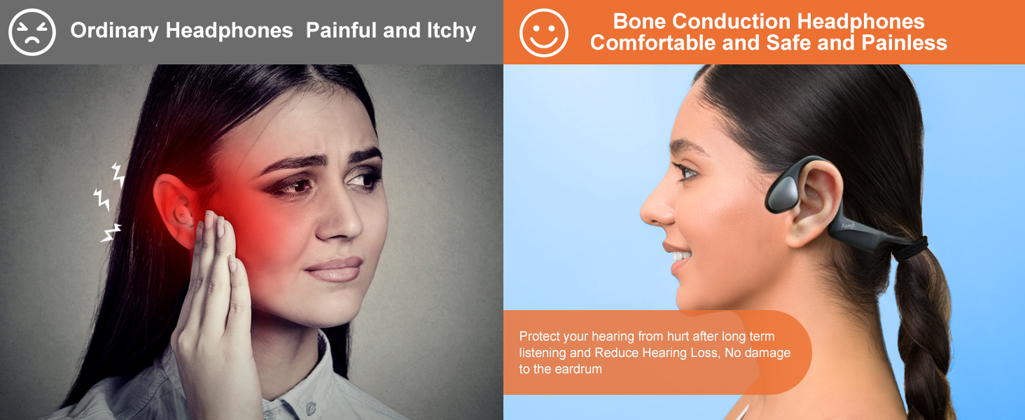 Bone Conduction Headphones Bluetooth