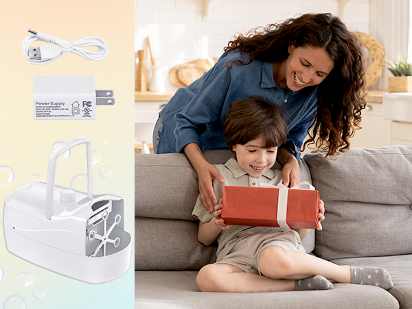 bubble machine for toddlers 1-3 for kids for parties for wedding bubble maker bubble blower