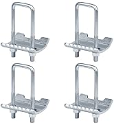 heneng 4 Pcs Strut Beam Clamp for Back to Back 1-5/8