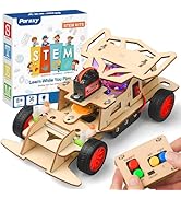 Poraxy STEM Kits for Kids 8-10, STEM Toys for Boys Ages 8-13, Remote Control Car, Wooden 3D Puzzl...