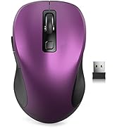 Trueque Wireless Mouse for Laptop, 2.4GHz Ergonomic Computer Mouse with Back & Forward Buttons, 3...