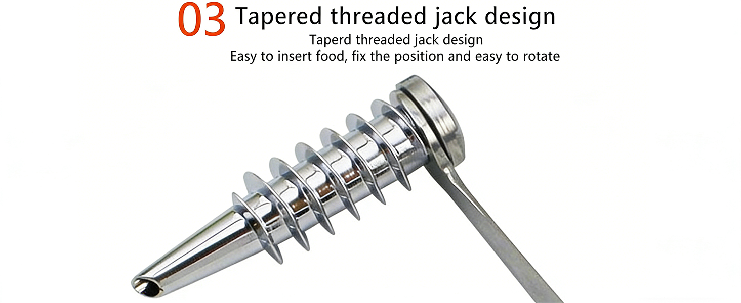 Tapered threaded jack design