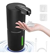 Foyucool Automatic Foaming Soap Dispenser, 12.8oz/380ml Rechargeable Touchless Hand Soap Dispense...