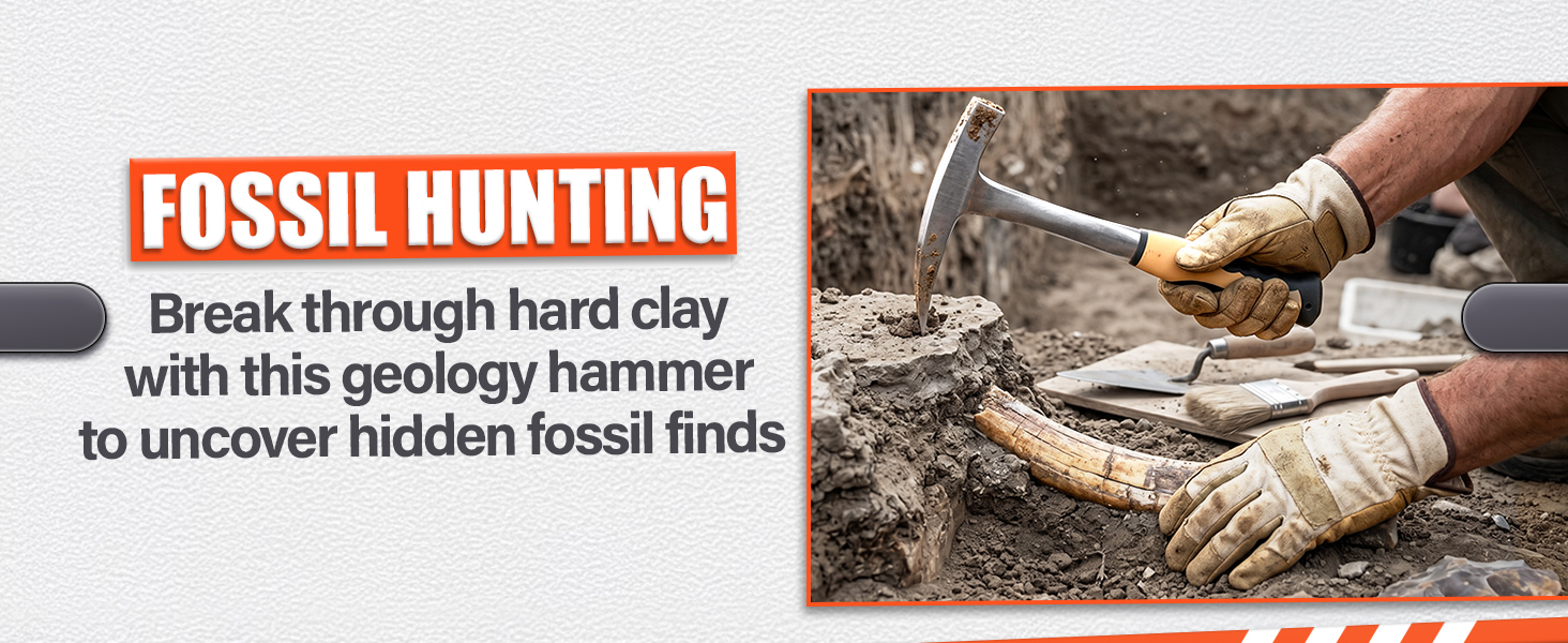 geology hammer fossil hunting gunsmith rock pick clay digging paleontology tool