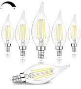 TOBUSA Dimmable E12 Candelabra LED Bulbs 60 Watt Incandescent Equivalent, 5000K Daylight White, C...