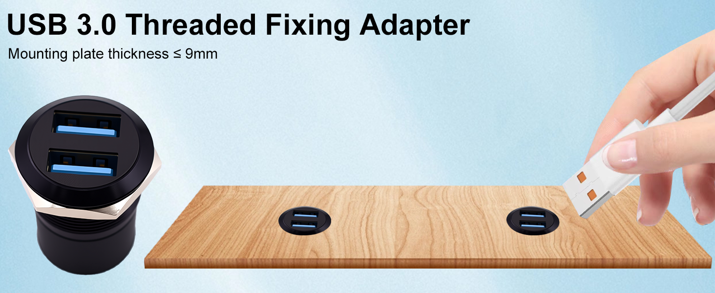 usb 3.0 panel mount adapter 