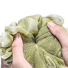 knotting loofahs sponges showe puf