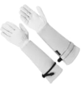 NoCry Improved Gardening Gloves - Near Puncture Proof with Extra Long Forearm Protection and ...