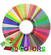 dikale 3D Pen Filament 1.75mm PLA Refills 40 Colors, Each Color 8 Meters(26 Feet), Total Length 3...