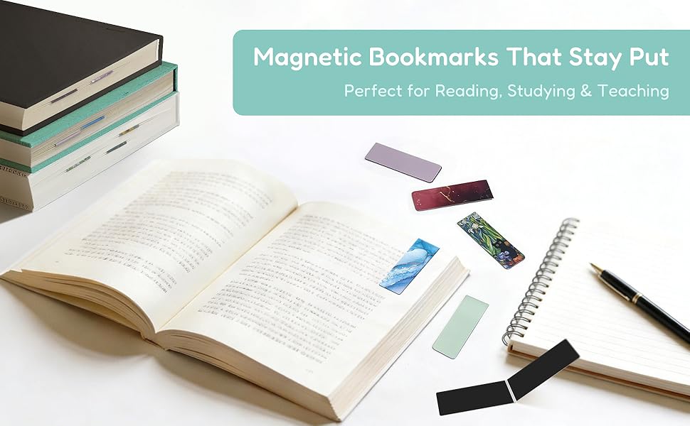 Magnetic Bookmarks That Stay Put