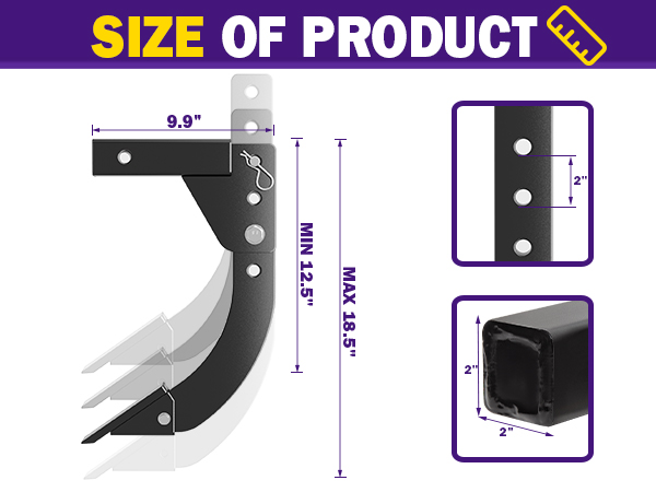 Hitch Mounted Trencher Fits 3 Point Hitch Subsoiler Lawn Ripper ATV UTV Tractor Plow Trench Digger
