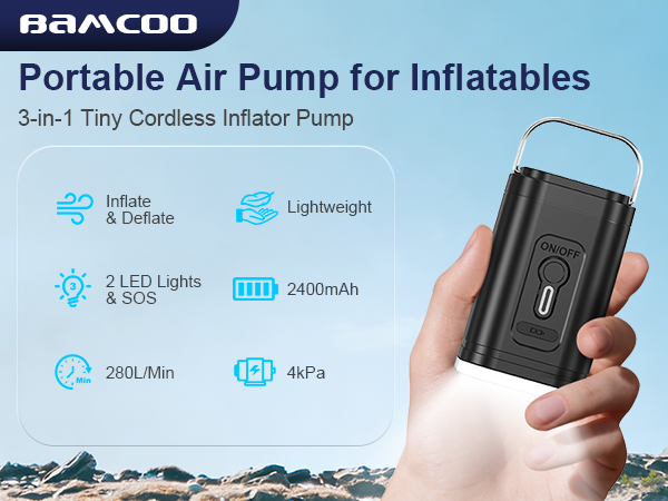 protable air pump for inflatables