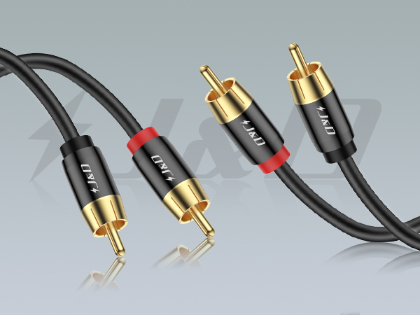 2 RCA M/M Stereo Audio Cable,RCA Cable,Home Theater, HDTV, Amplifiers,Speakers,RCA Gold-plated plugs