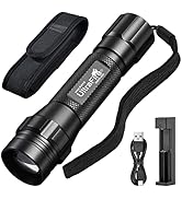 ULTRAFIRE 850nm IR Flashlight for Night Vision, Infrared Light LED IR Illuminator, Zoomable IR Li...