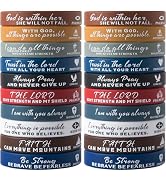 IDREAMBAND Bible Verse Bracelets - 20 Pcs Silicone Bulk Jesus Wristbands - Cute Christian Colored...