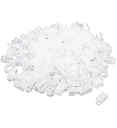 Antrader R-Type Cable Clamp 1/4 Inch White Nylon Cable Organizer Clips for Wire Management Pack o...