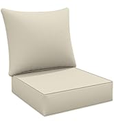 Snubbull Outdoor Deep Seat Cushion Set 24 X 24 X6.5 Inch Splash-Proof &amp; Fadeness Patio Furniture ...