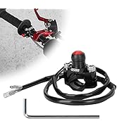 CNC Universal Motorcycle Engine Stop Start Kill Switch Button with Mounting Backplate for Motorcy...