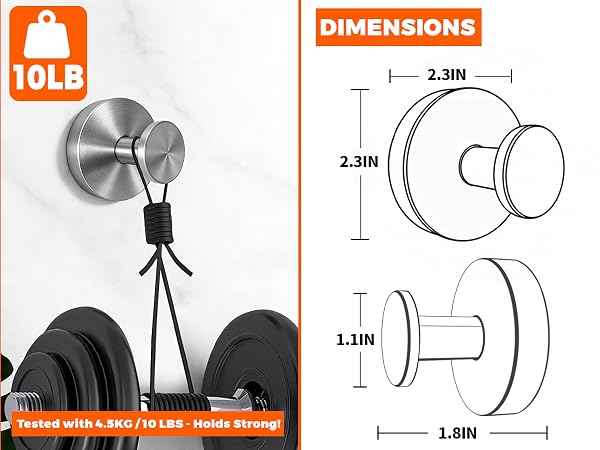 suction hooks for bathroom wall