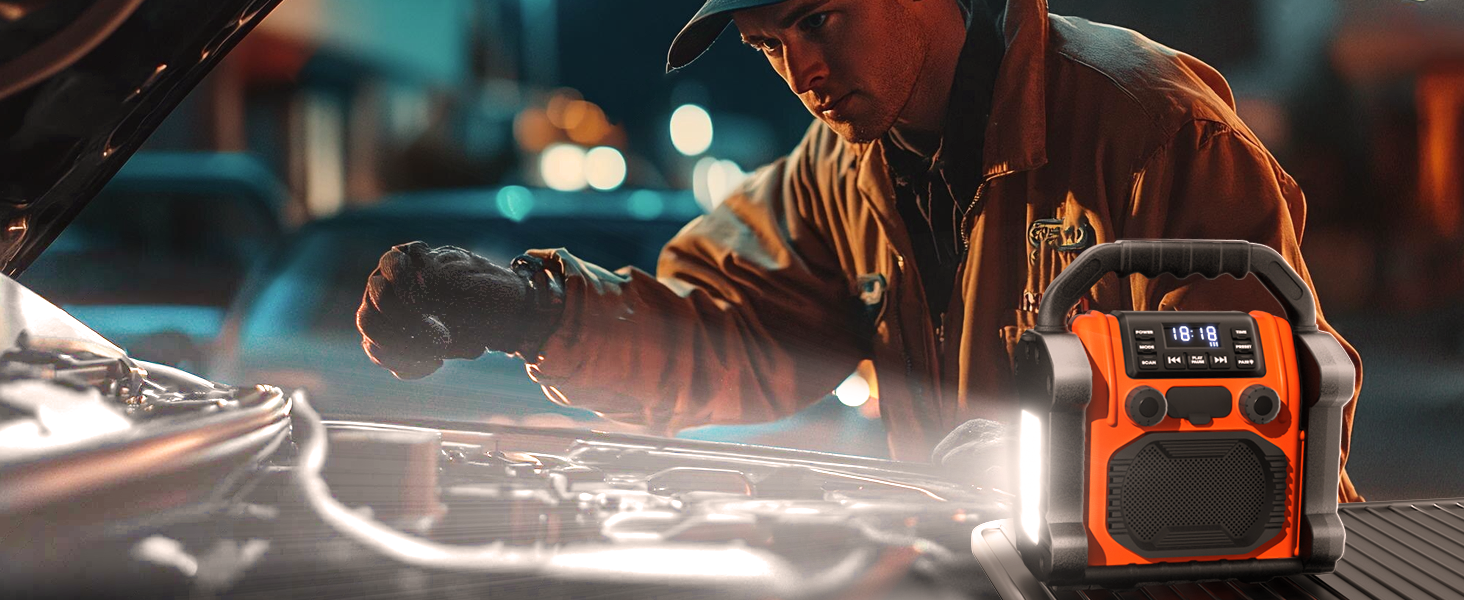 a man working on a car engine
