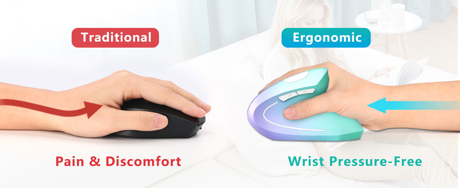 dual mode ergonomic mouse
