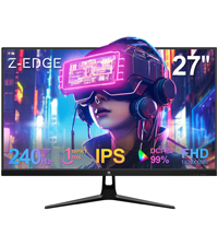 Z-Edge 27 inch Curved Gaming Monitor, FHD 1080P 180Hz 165Hz 144Hz Curved 1500R PC Monitor, MPRT 1ms,...