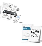 TYPONOS Portable Printer, D820 Thermal Printer, Bluetooth Printers for Home Use, Compatible Singl...