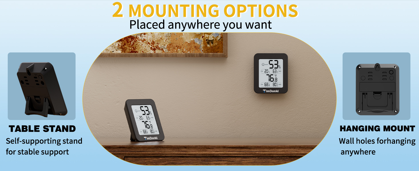 temperature and humidity monitor indoor thermometer