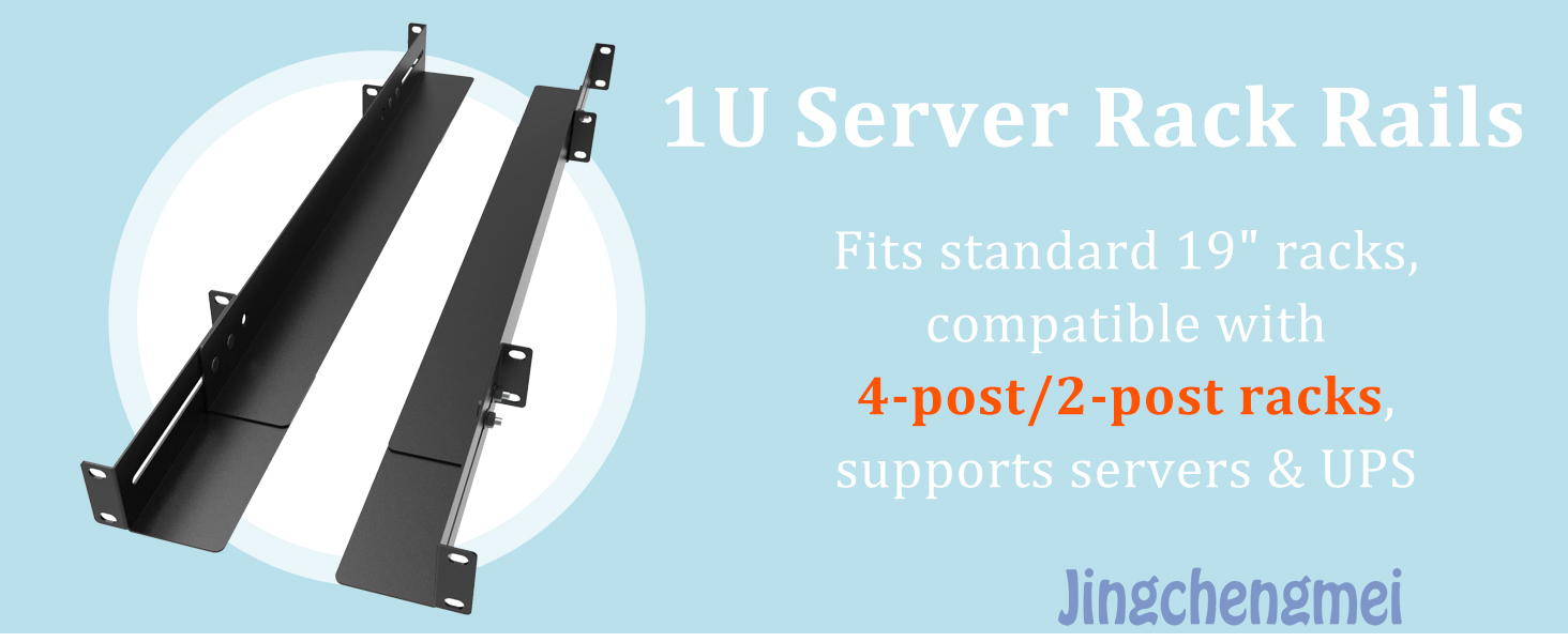 1U server rack rails for 19&amp;#34; racks or cabinets