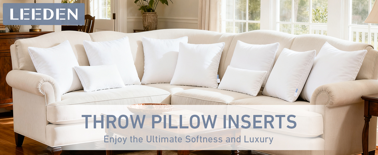 Leeden throw pillow inserts