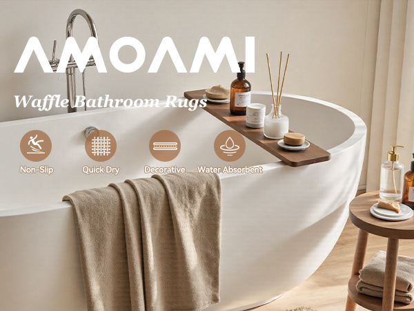 waffle bath mat