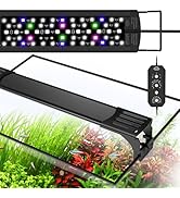 QZQ LED Aquarium Light, 16W Fish Tank Light with 24/7 Lighting Mode, Timer, DIY Mode, Adjustable ...