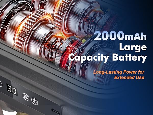 Long battery life ensures powerful performance