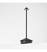 East Grove Home Arrrow LED Cordless USB-C Re-Chargeable Desk Lamp, 5200mAh Battery Operated with ...