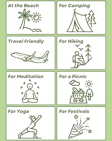 ECCOSOPHY Hiking blanket and picnic blanket
