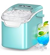 COWSAR Ice Maker Countertop, Portable Ice Machine with Self-Cleaning, 26.5 lbs/24Hrs, 8 Ice Cubes...