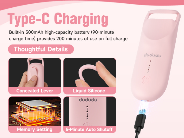 heated eyelash curler for women
