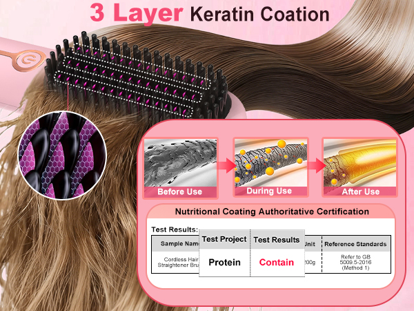 hair brush straightener