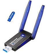 Hakimonoe USB 3.0 WiFi Adapter for PC Desktop, AC1300Mbps Dual Band 2.4G 5G Wireless Network WiFi...