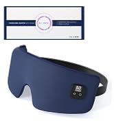 Heated Eye Mask Cordless, 1500mAh Warm Eye Compresses for Dry Eyes, Silk Eye Mask for Sleeping wi...