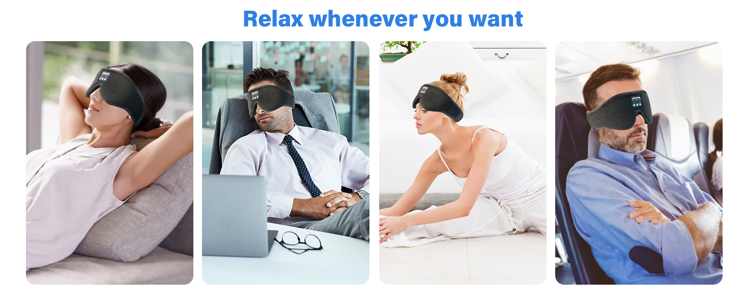 Sleep Headphones Sleep Bluetooth Eye Mask Wireless Sleep Mask Sleep Aid Gift