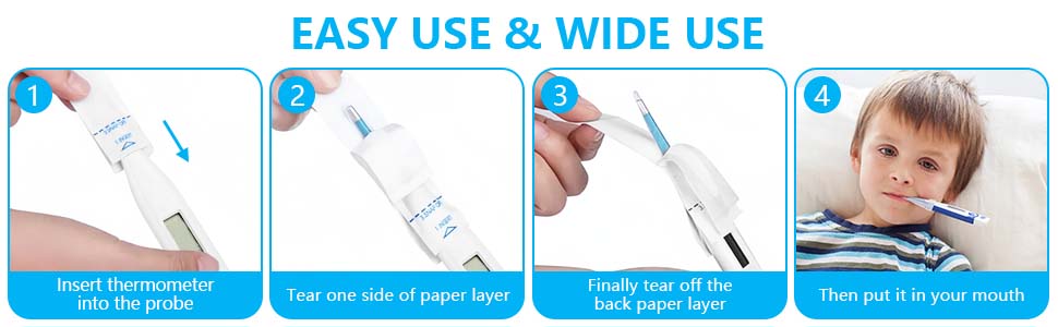 Disposable Digital Thermometer Probe Covers