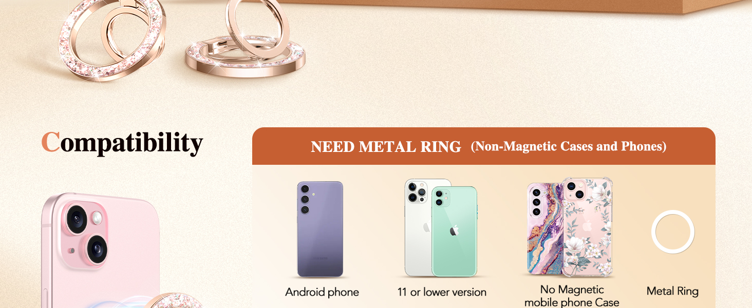 magnetic phone ring holder
