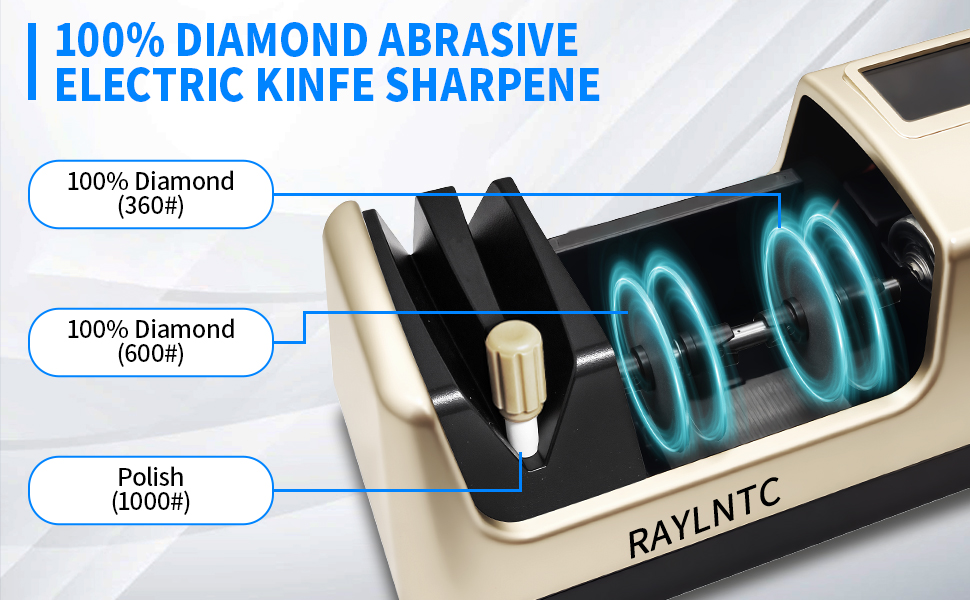 100% Diamond Abrasive Electric Kinfe Sharpene