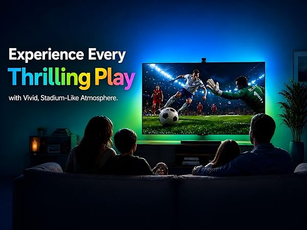 TV LED Backlight Cuttable TV Lights That Change with Sync to Scree