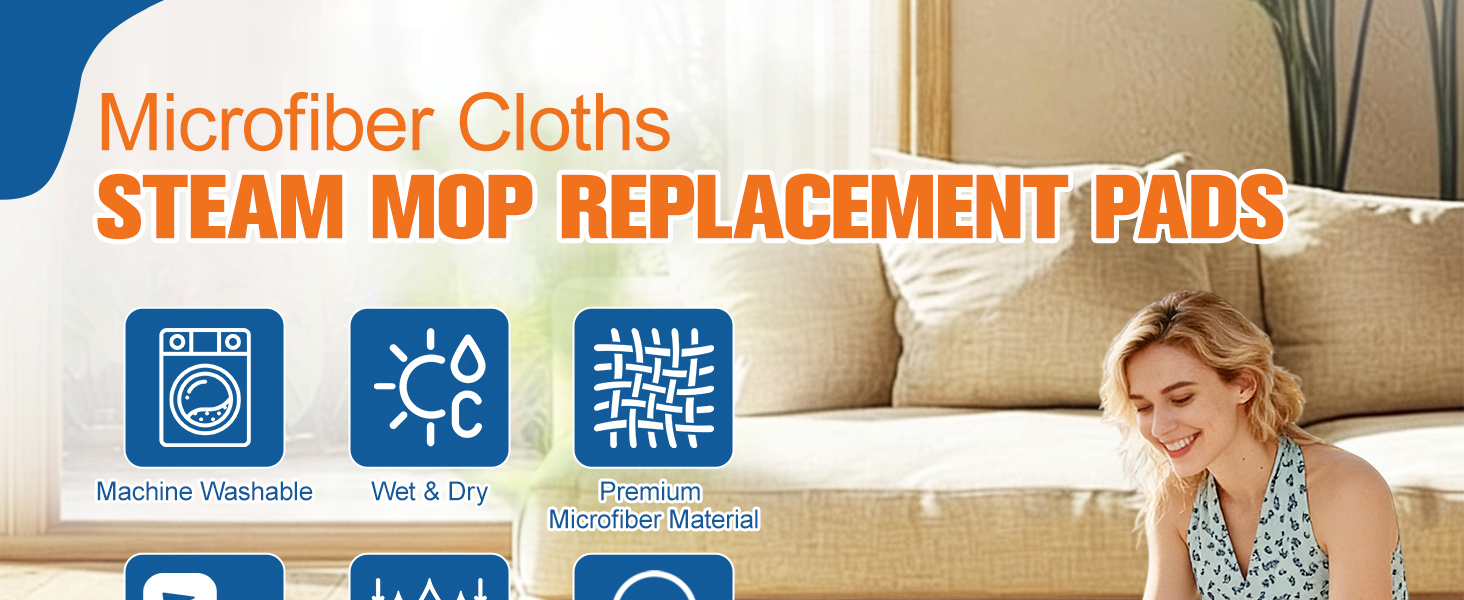 Steam Mop Replacement Pads