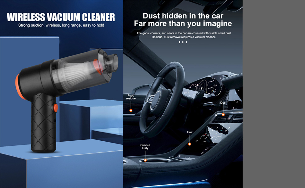 Wireless portable vacuum cleaner